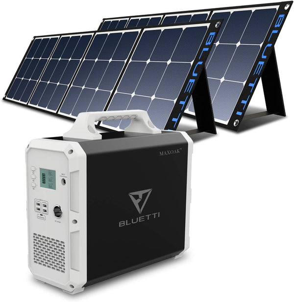 BLUETTI EB150 Black + 2 SP200 200W Solar Panels