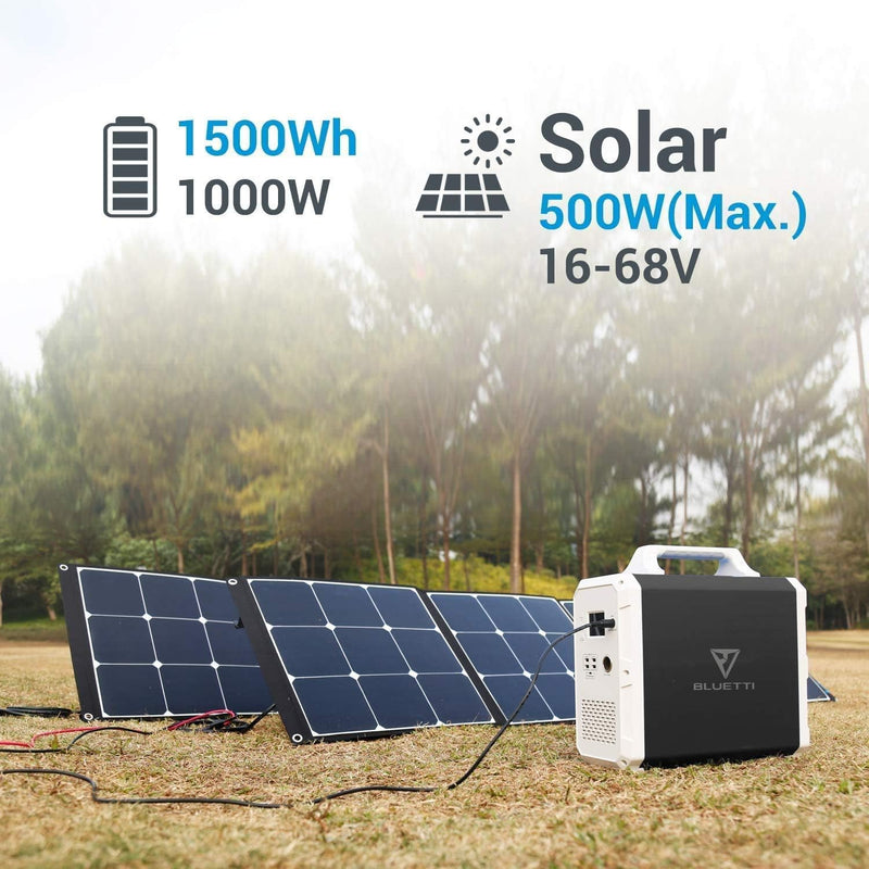 BLUETTI EB150 Black + 2 SP200 200W Solar Panels